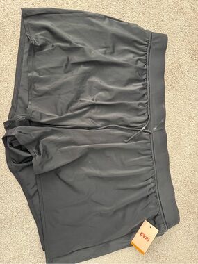 EVRI Black Women's Swim Athletic Shorts